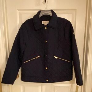 Michael Kors Dark Blue Quilted Jacket XL - NWT
